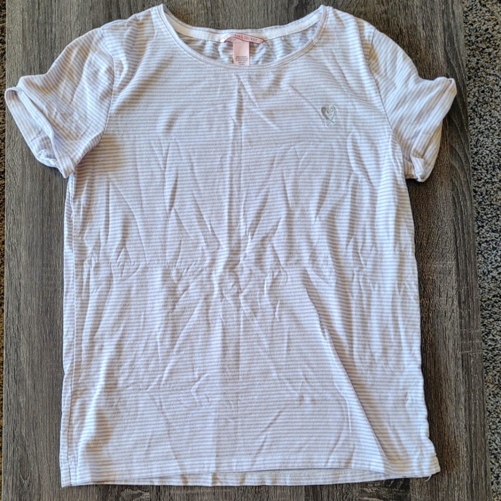 Victoria's Secret Striped Pajama Lounge Tee